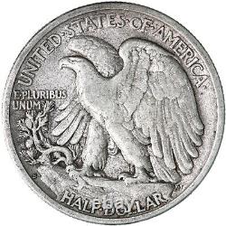 1917 S Walking Liberty Half Dollar 90% Silver Reverse MM Very Fine See Pics G103