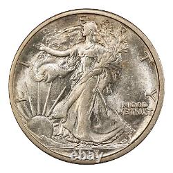 1917-S Walking Liberty Half Dollar Reverse Mint Mark PCGS AU58