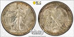 1917-S Walking Liberty Half Dollar Reverse Mintmark PCGS AU Detail, Scratch
