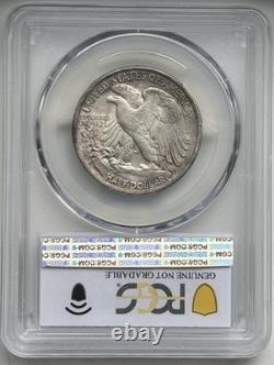 1917-S Walking Liberty Half Dollar Reverse Mintmark PCGS AU Detail, Scratch