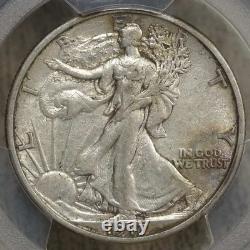 1917-S Walking Liberty Half Dollar, Reverse Mintmark, PCGS XF-45