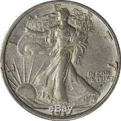 1917-S Walking Liberty Silver Half Dollar Obverse AU58 PCGS (CAC)