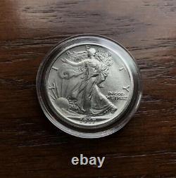 1917 Silver Walking Liberty Half Dollar. Choice Bu Condition