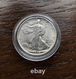 1917 Silver Walking Liberty Half Dollar In Bu Condition