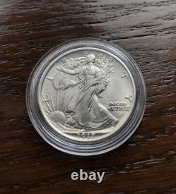 1917 Silver Walking Liberty Half Dollar In Bu Condition