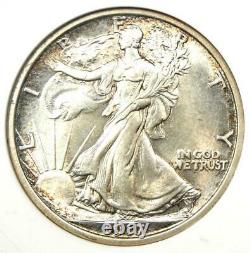 1917 Walking Liberty Half Dollar 50C Certified ANACS MS61 (BU UNC) Rare Date