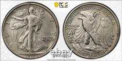 1917 Walking Liberty Half Dollar 50C PCGS Cleaned AU Detail #1597