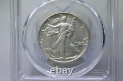 1917 Walking Liberty Half Dollar 50C PCGS Cleaned AU Detail #1597