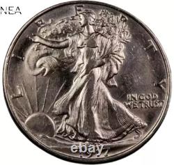 1917 Walking Liberty Half Dollar Borderline Uncirculated (AU++) 90% Silver