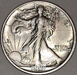 1917 Walking Liberty Silver Half Dollar Au/bu You Decide? Great Investment