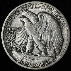 1917 Walking Liberty Silver Half Dollar XF E380 ZWLK