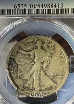 1918 D 50c Walking Liberty Half Pcgs Vg10 Better Denver Key Date Just Graded