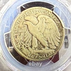 1918 D 50c Walking Liberty Half Pcgs Vg10 Better Denver Key Date Just Graded