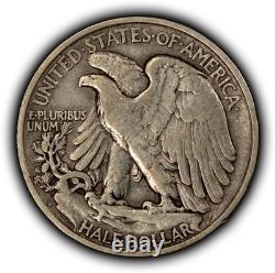 1918-D 50c Walking Liberty Silver Half Dollar VF SKU-H3899