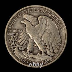 1918-D 50c Walking Liberty Silver Half Dollar VF SKU-H3899