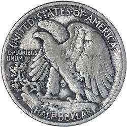 1918 D Walking Liberty Half Dollar 90% Silver Fine FN See Pics N880