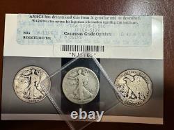 1918 D Walking Liberty Half Dollar Breen -5149 (No AW) Old ANACS Photo Grade G4