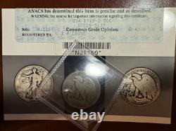 1918 D Walking Liberty Half Dollar Breen -5149 (No AW) Old ANACS Photo Grade G4