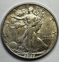 1918-D Walking Liberty Half Dollar. Great Grade. Early Date