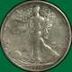 1918-d Walking Liberty Half Dollar Very Fine Vf Coin, Scrape #41278