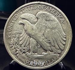1918 D Walking Liberty Silver Half Dollar 50c Excellent Shape