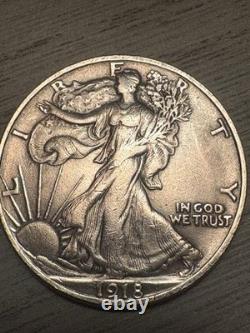 1918 No Mint- Walking Liberty Half Dollar- XF 1918 No Mint- Walking Liberty Half Dollar- XF