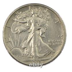 1918-P Philadelphia Walking Liberty Silver Half 50c Almost Uncirculated AU+
