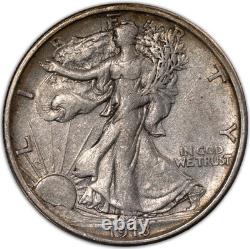 1918-S AU+ Walking Liberty Silver Half Dollar 50c SF Almost Uncirculated