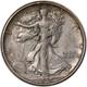 1918-s Au+ Walking Liberty Silver Half Dollar 50c Sf Almost Uncirculated