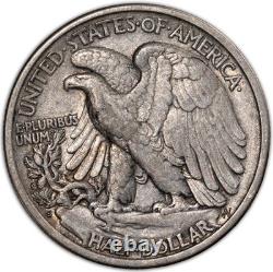 1918-S AU+ Walking Liberty Silver Half Dollar 50c SF Almost Uncirculated