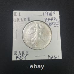 1918 S Liberty Walking Silver Half Dollar Hi Grade U. S. Mint Rare Coin 9261