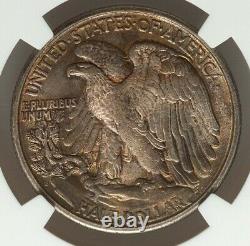 1918-S Silver Walking Liberty Half Dollar 50c NGC MS62 RARE TONED EARLY COIN