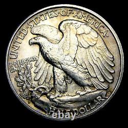 1918-S Walking Liberty Half Dollar Silver Gem BU Details Scratch Coin - #WW133