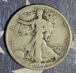 1918-d Walking Liberty Silver Half Dollar Collector Coin. Free Shipping