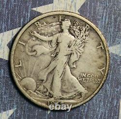 1918-s Walking Liberty Silver Half Dollar Collector Coin. Free Shipping