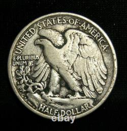 1918d Walking Liberty Half With Vf+ Details