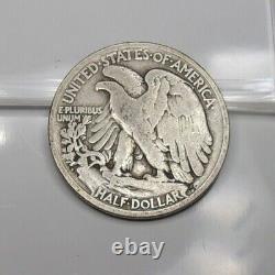 1919-D WALKING LIBERTY HALF DOLLAR 90% SILVER FINE Nice U. S. Coin Rare Key Date