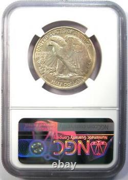 1919-D Walking Liberty Half Dollar 50C Certified NGC AU Details Rare Date