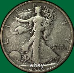 1919-D Walking Liberty Half Dollar Choice Very Fine VF+ Coin #39863