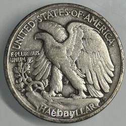 1919 D Walking Liberty Silver Half Dollar 50C