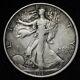 1919-d Walking Liberty Silver Half Dollar Vf+/xf E330 Jclr