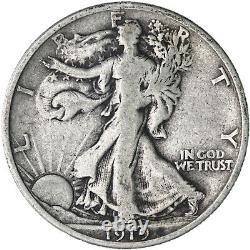 1919 (P) Walking Liberty Half Dollar 90% Silver Fine FN See Pics G008