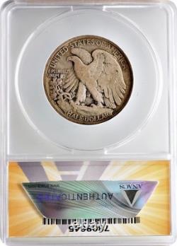 1919 S Walking Liberty Half Dollar 50C ANACS F12 Fine