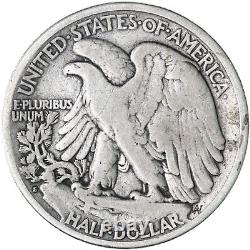 1919 S Walking Liberty Half Dollar 90% Silver Fine FN See Pics G016