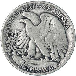 1919 S Walking Liberty Half Dollar 90% Silver Fine FN See Pics S763