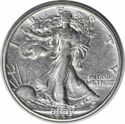 1919-S Walking Liberty Silver Half Dollar EF Uncertified #223