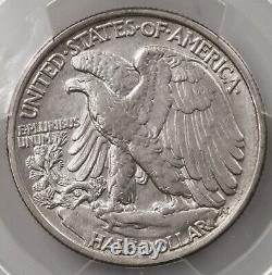 1919 Walking Liberty 50C PCGS Certified AU53 Seated Liberty US Mint Silver Half