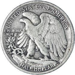 1919 Walking Liberty Half Dollar 90% Silver Very Fine VF+ See Pics S768