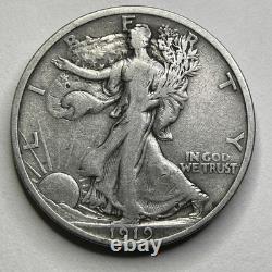 1919 Walking Liberty Half Dollar Key Date Fine 51062