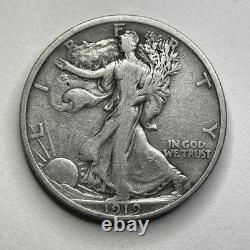 1919 Walking Liberty Half Dollar Key Date Fine 51062